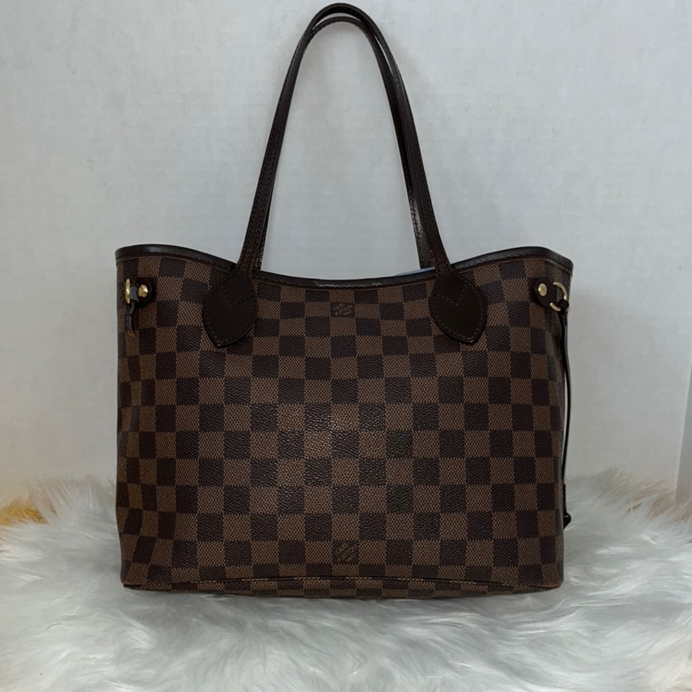 Louis Vuitton Damier Ebene Neverfull PM Tote